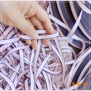 [布麻帆]🌼現貨🌼[100cm]米粉色黑邊啞光綢緞帶 烘焙包裝 髮飾 蝴蝶結 夾子包布 diy手工材料 寬約0.8cm