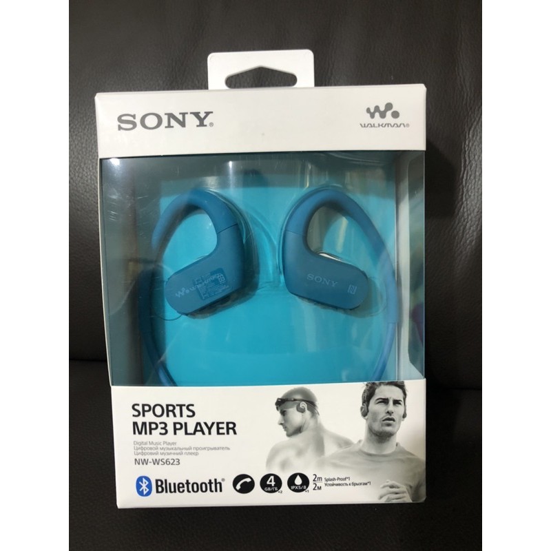 SONY NW-WS623 4GB （藍色）無線防水隨身聽 藍牙免持通話