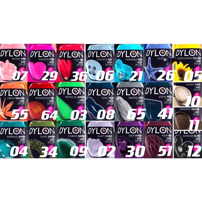 染料 定色劑小容量裸裝大龍染料dylon Fabric Dye Tie Dye 染白t 漸層染紮染渲染 蝦皮購物