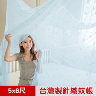 【凱蕾絲帝】堅固耐用雙人5尺專用針織蚊帳(開單門)-真善健康