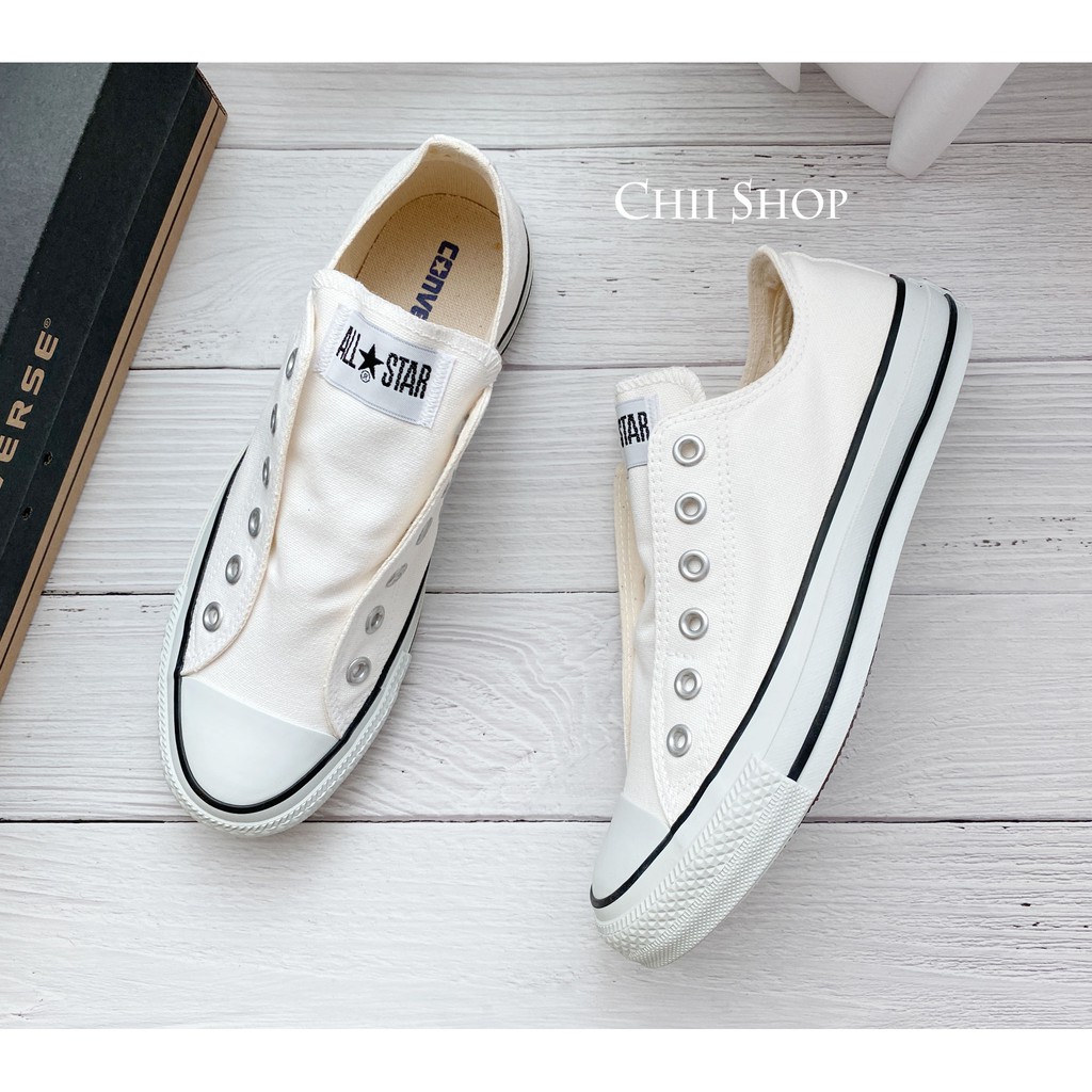 【CHII】日本代購 Converse ALL STAR SLIP Ⅲ OX 懶人鞋 無鞋帶 基本款 黑色 白色