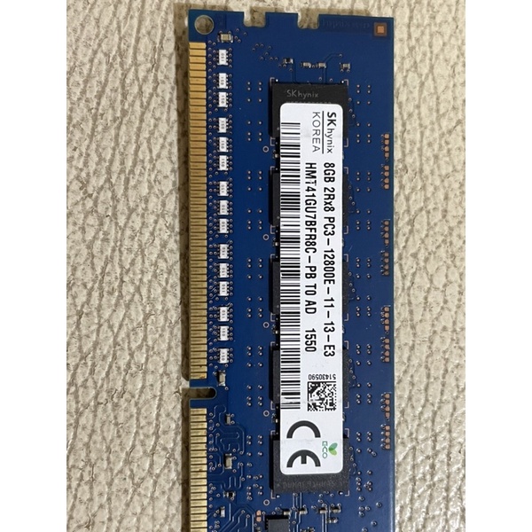 二手 SK Hynix 海力士 DDR3 8G 純EEC 雙面