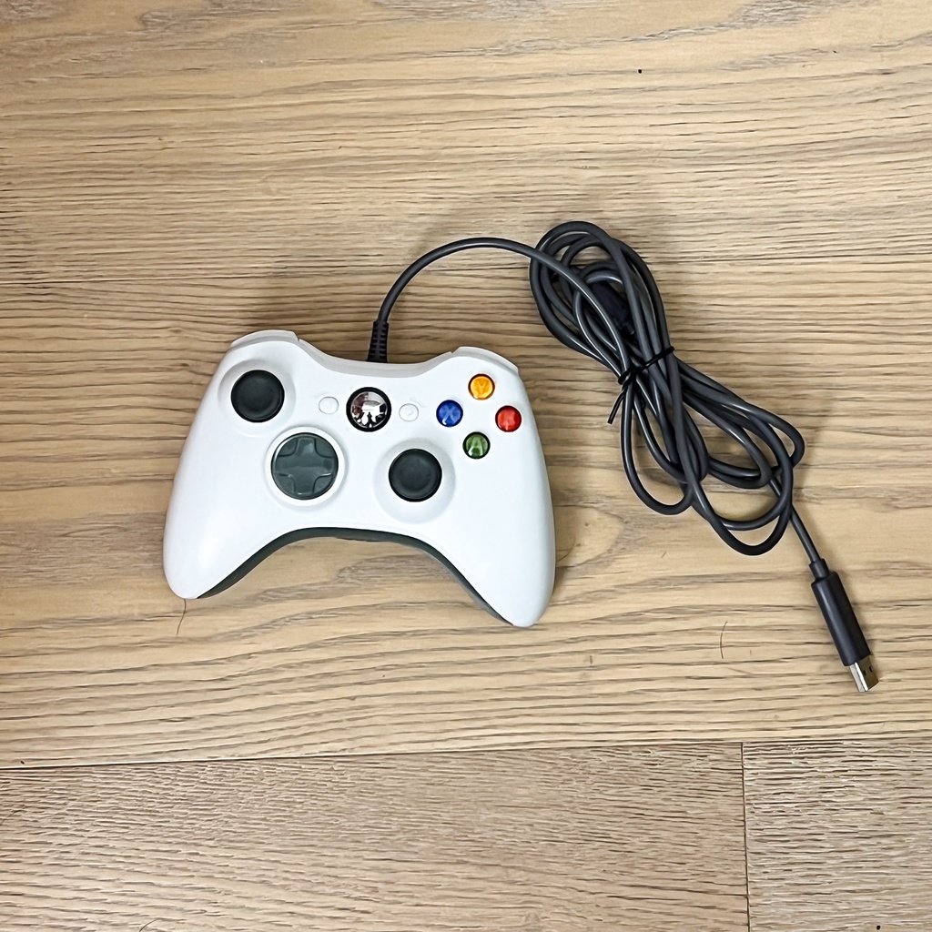 XBOX360 手把 電腦搖桿  支援PC遊戲 STEAM 有線 白色