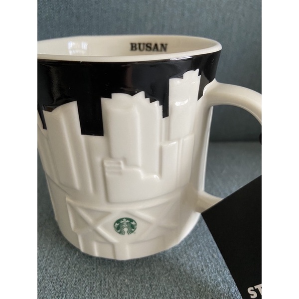 Starbucks星巴克韓國釜山Busan浮雕城市馬克杯