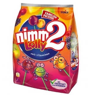 德國 nimm2 Lolly 綜合水果口味 棒棒糖 20支