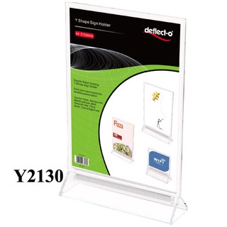 【史代新文具】deflect-o Y2130 Y型高質感鏡面標示架A4