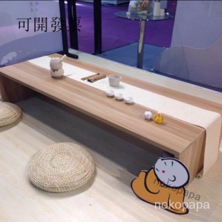 品質優選/茶言傢具店簡約矮桌子化妝桌飄窗桌日式榻榻米桌小茶幾懶人電腦桌炕桌床邊桌