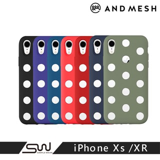 日本AndMesh QQ圓點雙層防撞保護套-iPhone Xs / XR