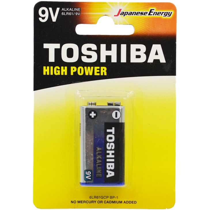 TOSHIBA 東芝 9V大電流鹼性電池 鹼性電池 9V鹼性電池 電池 單顆裝