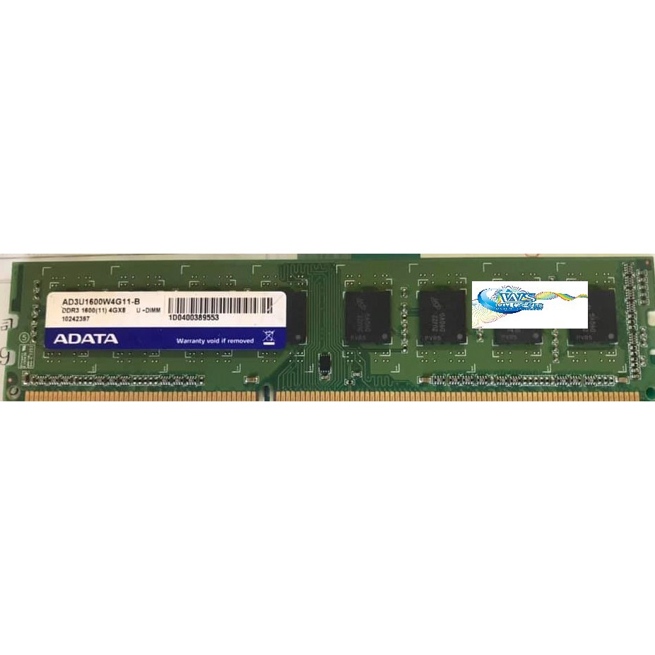 ADATA  DDR3/1333/4G 桌上型記憶體