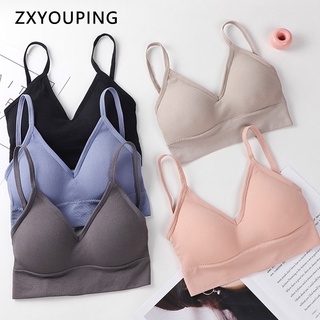 日系少女內衣U型十字美背吊帶裹胸夏季新款網紅同款無鋼圈內衣【ZXYOUPING】