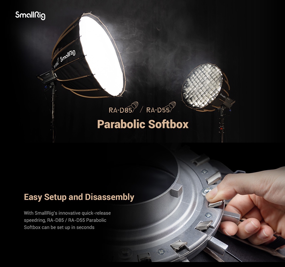 SmallRig 3586 RA-D85 拋物線柔光箱 柔光罩 Bowens 保榮 公司貨 | 蝦皮購物