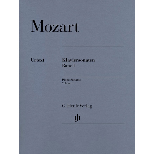 【599免運費】亨樂鋼琴獨奏 - HN1 Mozart：Piano Sonatas, Vol.1 莫札特鋼琴奏鳴曲集1