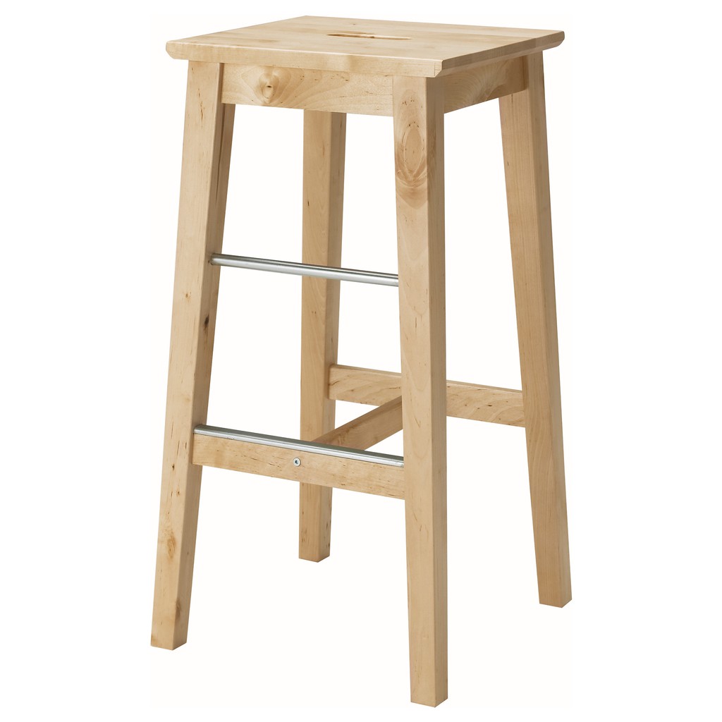 北歐工業LOFT風格經典IKEA宜家NILSOLLE吧台椅餐椅高腳椅工作椅休閒椅實木椅/樺木/二手八成新/特$990