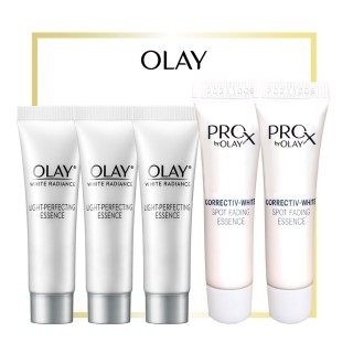 【OLAY 歐蕾】ProX亮潔皙顏透白精華7ml高效透白光塑淡斑精華6ml 緊緻塑顏精華/煥膚淨瑕精華40ml