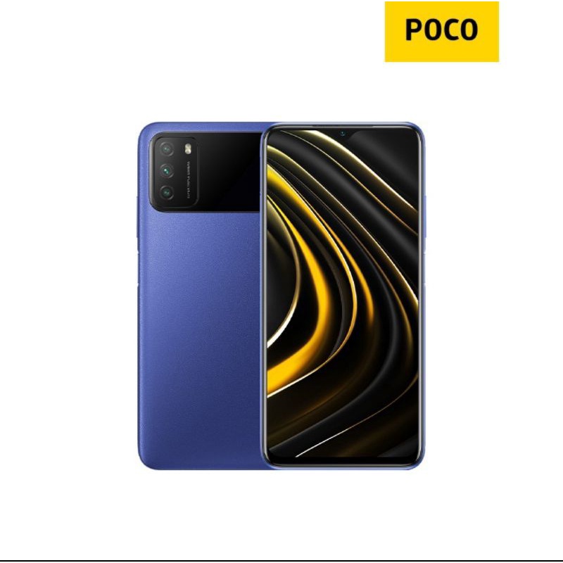 poco M3手機4+64G藍色，使用一個月而已9.9新，備用機或是給小孩玩都可以免運