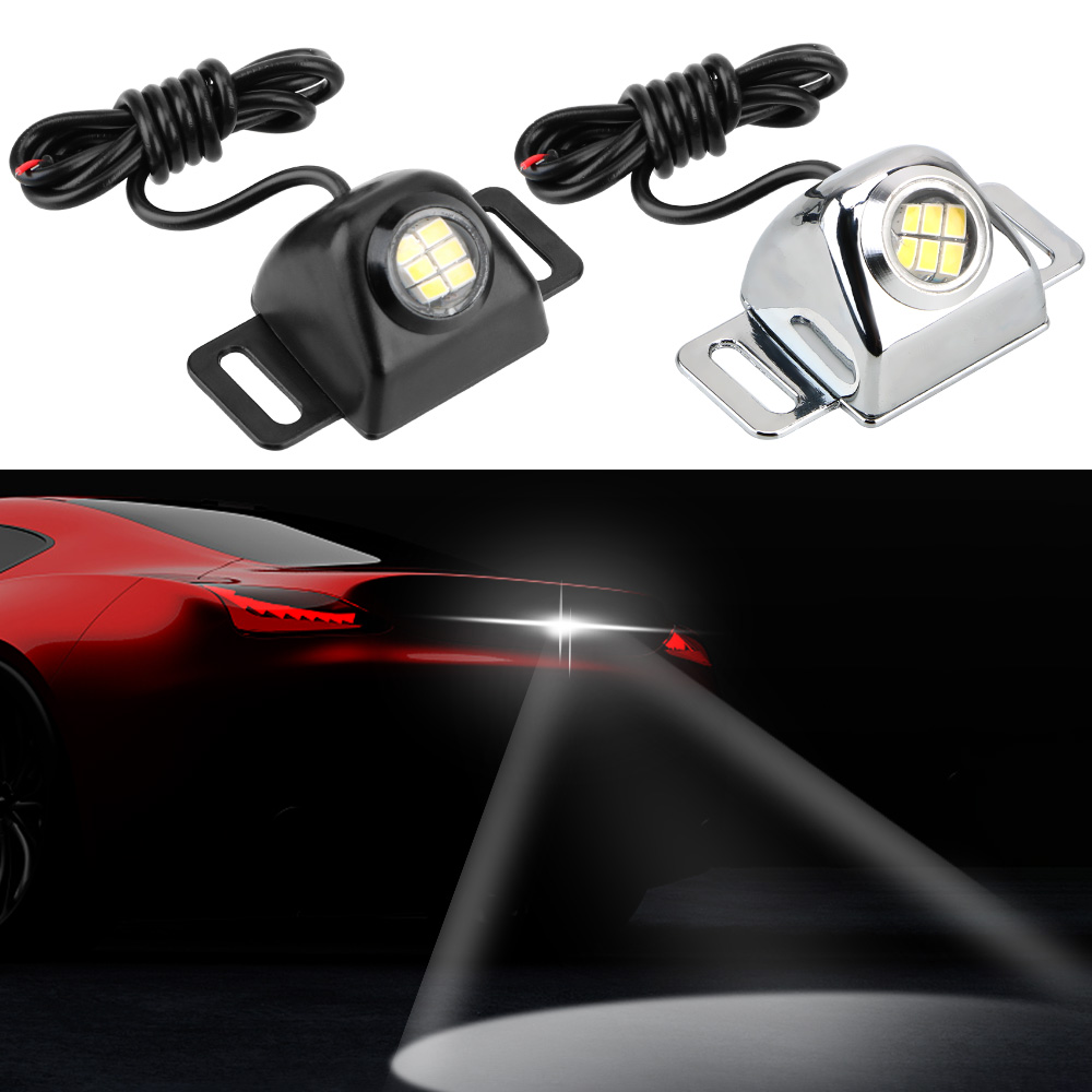 超亮汽車摩托車倒車燈 LED 倒車倒車燈帶鏡頭防水 DRL 停車光源的倒車尾燈