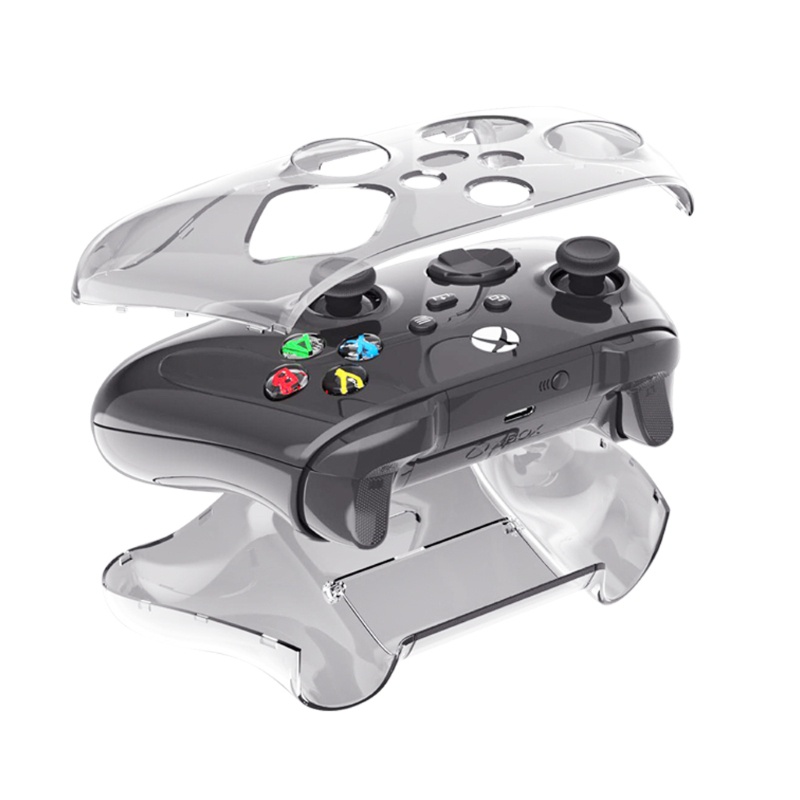 Zzz 用於 Xbox Series X 遊戲手柄的外殼保護套的水晶保護硬便攜保護套