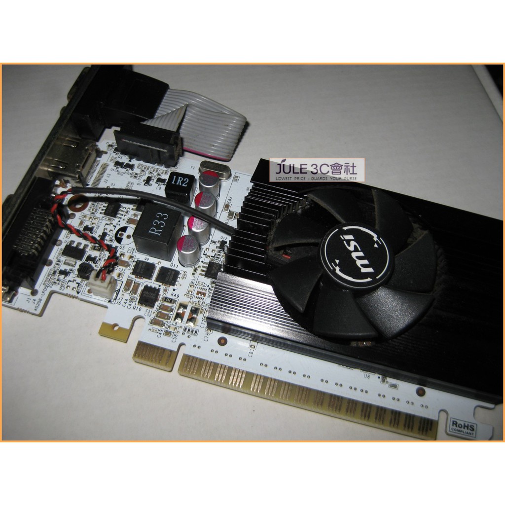 JULE 3C會社-微星MSI N730K-2GD5LP/OCV1 GT730/2G/DDR5/雪精靈/良品 顯示卡
