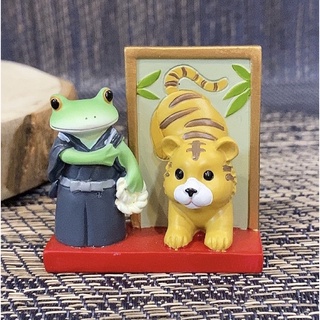 日本🇯🇵新品 現貨 Copeau 屏風 小老虎 青蛙 和風 擺飾 青蛙擺飾 青蛙公仔 療癒擺飾 新年 虎