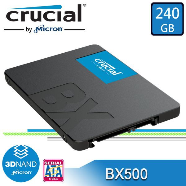 美光Micron Crucial BX500 240G 240GB 480G 500GB 1TB 1T 固態硬碟