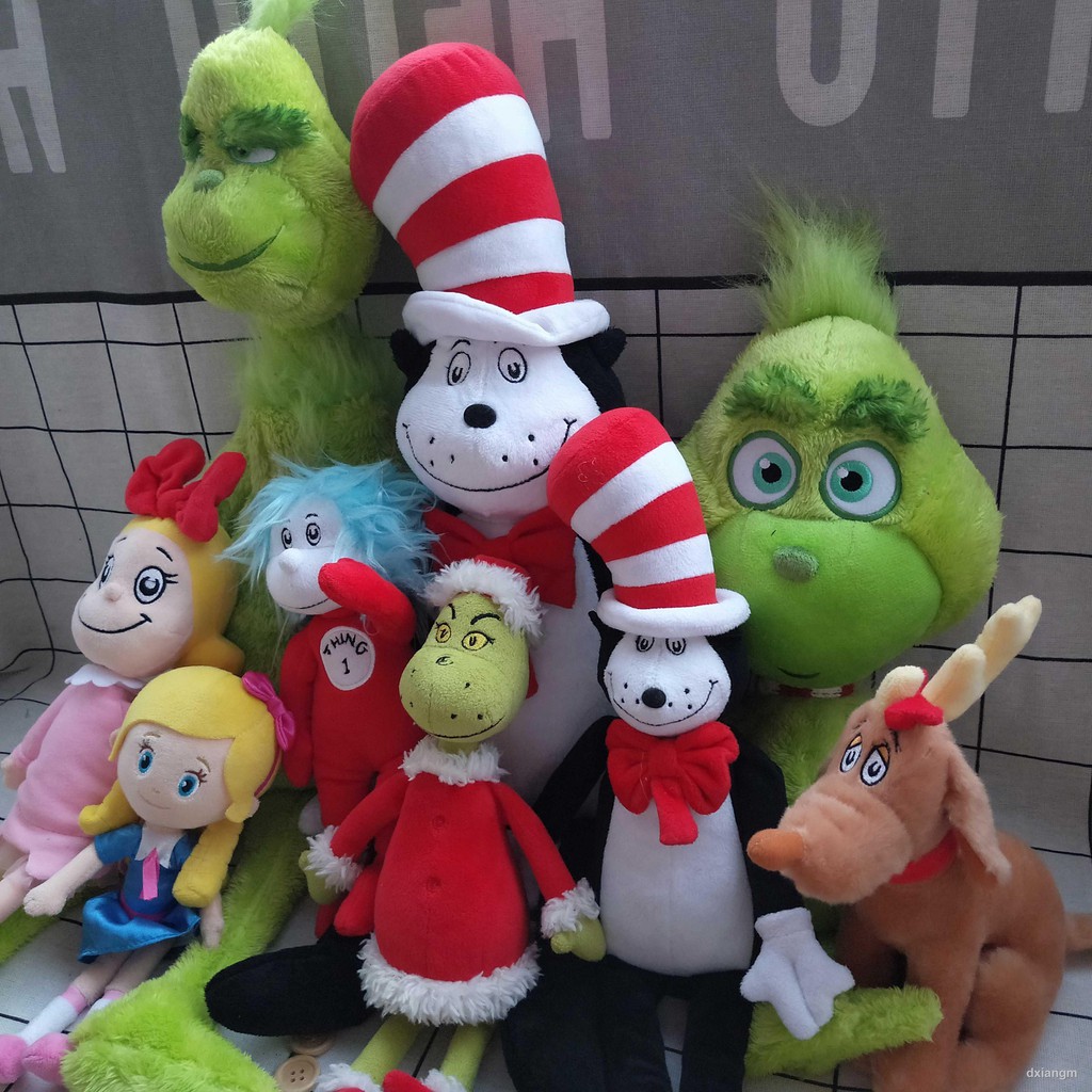 外貿蘇斯博士dr Seuss魔術貓英文原版繪本毛絨玩具玩偶公仔娃娃 蝦皮購物