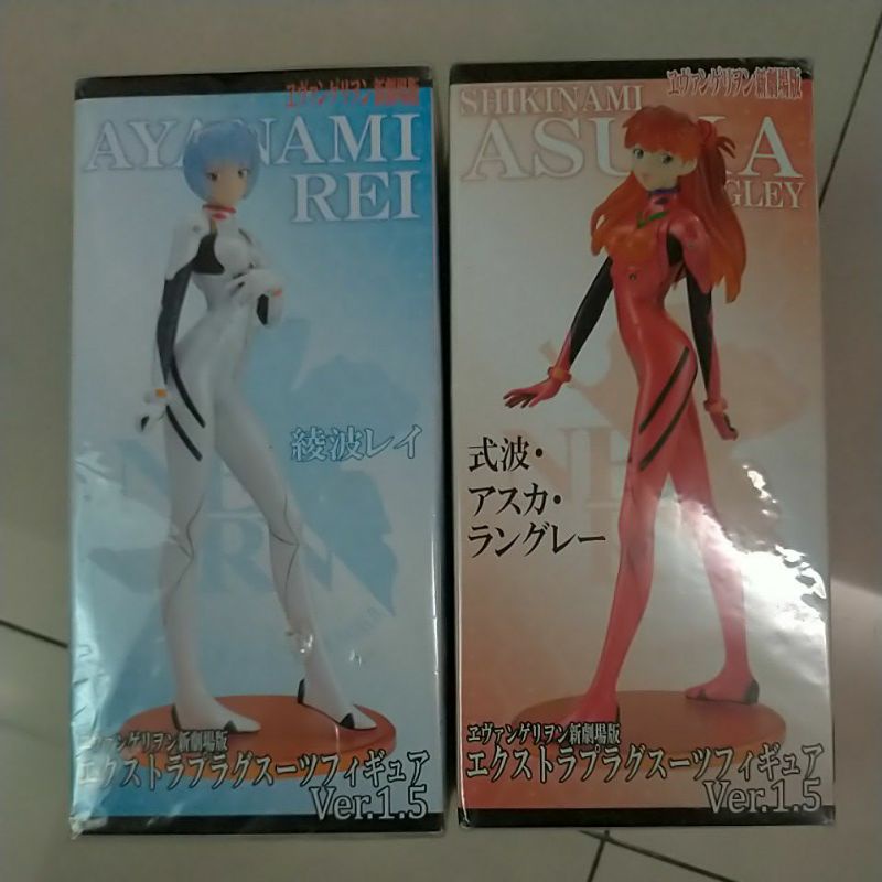新世紀 福音戰士 綾波零 明日香 戰鬥服 ver 1.5 劇場版 sega prize evangelion 日版 公仔