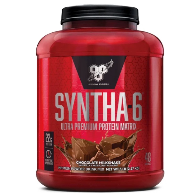 美國 BSN Syntha-6 乳清蛋白 (5磅/罐) : 巧克力口味 / 花生巧克力