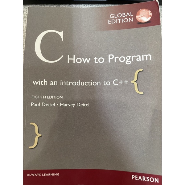 免運 原文書 C How to Program 8/e 二手書 有破損