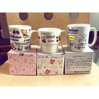 日本購入 Rilakkuma 拉拉熊 馬克杯 陶瓷杯 限量版 水杯 杯子 茶杯 海外版