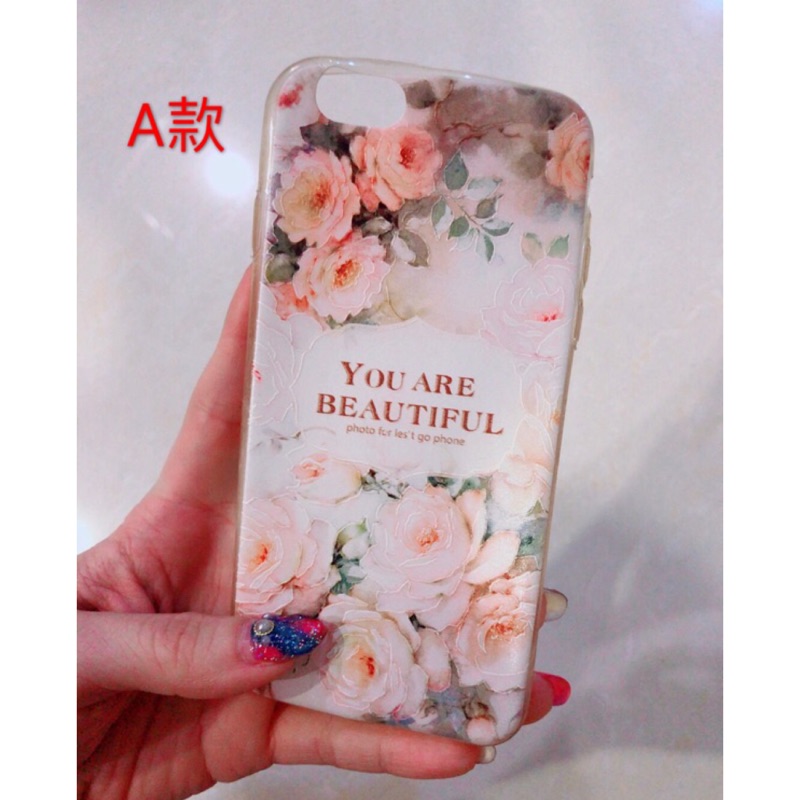 IPhone6 / 6s 4.7寸 手機殼手機套 保護殼保護套 透明水鑽 碎花朵 玫瑰軟殼矽膠 5款任選 二手便宜出售