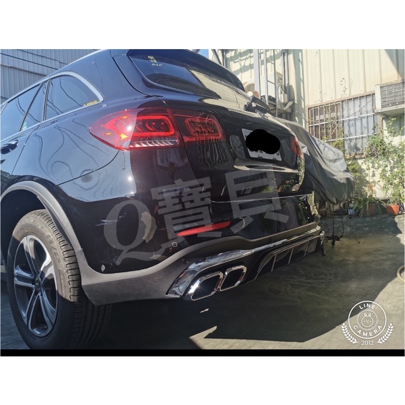 BENZ 賓士2016-2021 GLC SUV W253 專用63樣式 四出後下巴 含尾飾管