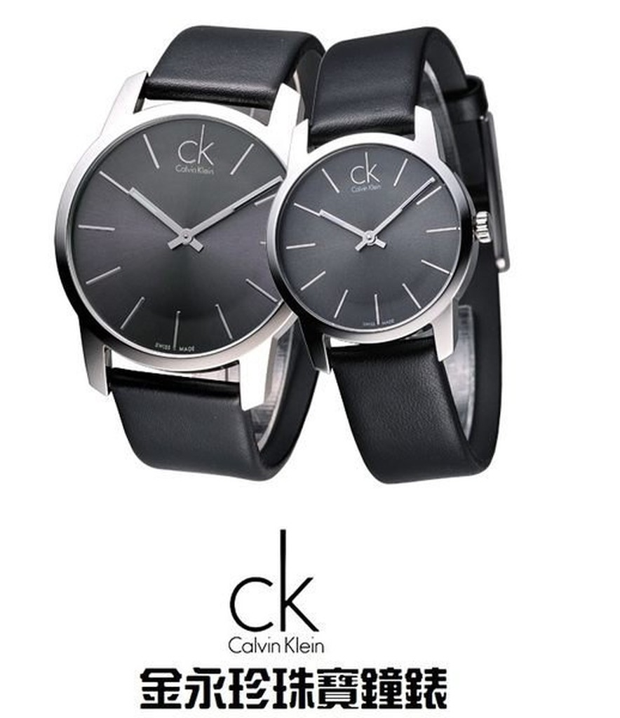 金永珍珠寶鐘錶*CK手錶原廠真品新款 K2G21107 K2G23107 黑面皮帶 經典款 禮物 送鍍膜*