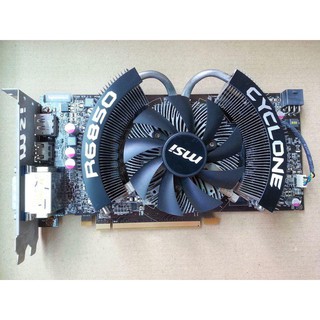 微星 R6850 cyclone 1GD5 顯示卡、故障卡過電不開機、此為拆機品、提供報帳或維修用
