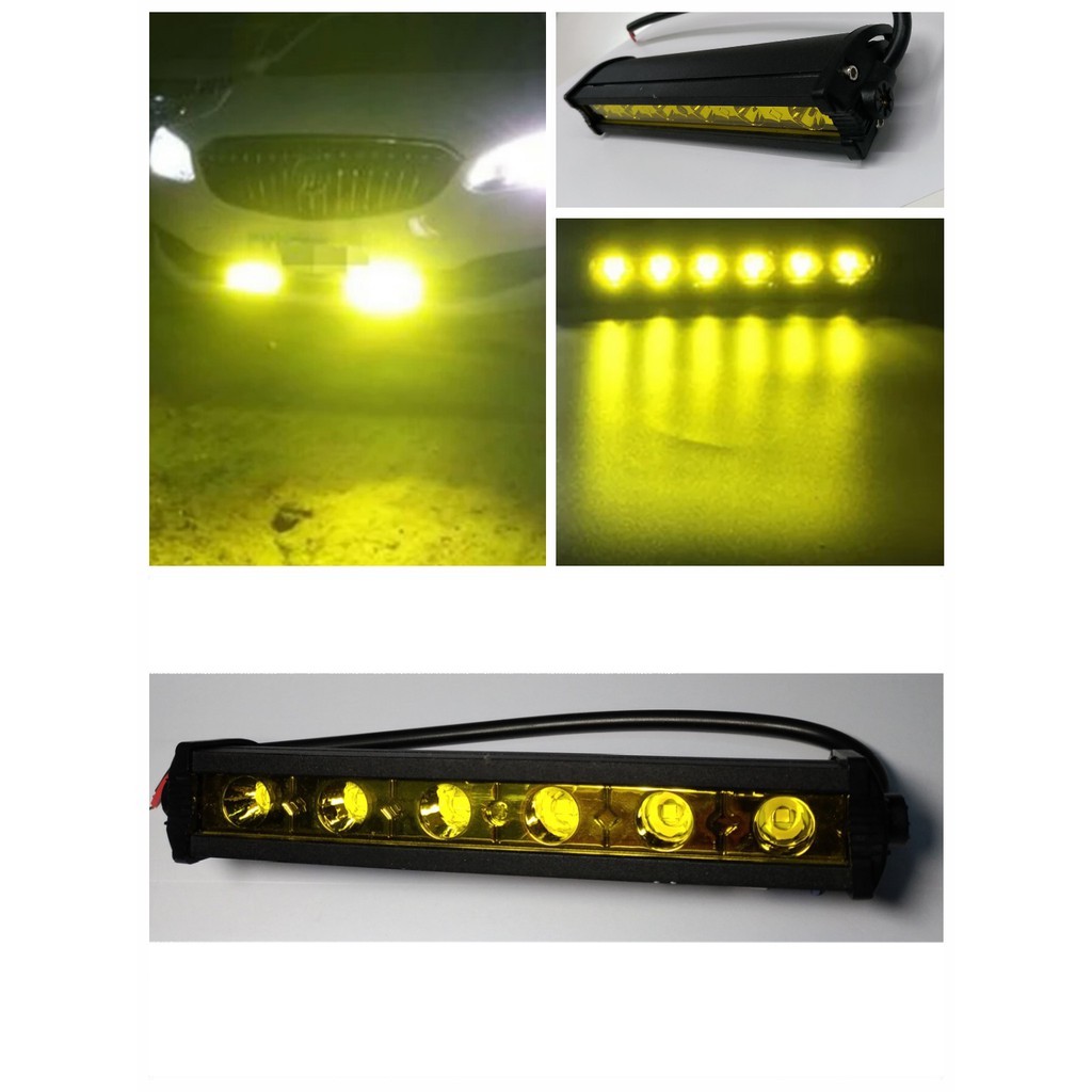 18W 黃光 優質光 工作燈 霧燈 照明燈 探照投射燈 12V 24V 重機 吉普車 工程車
