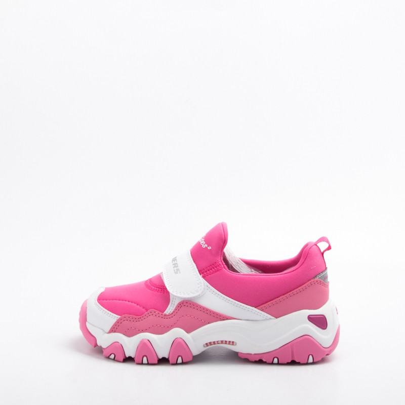 Skechers  (童) 女童運動系列 D LITES 2 休閒健走-粉/白 996304LPNK  零碼出清