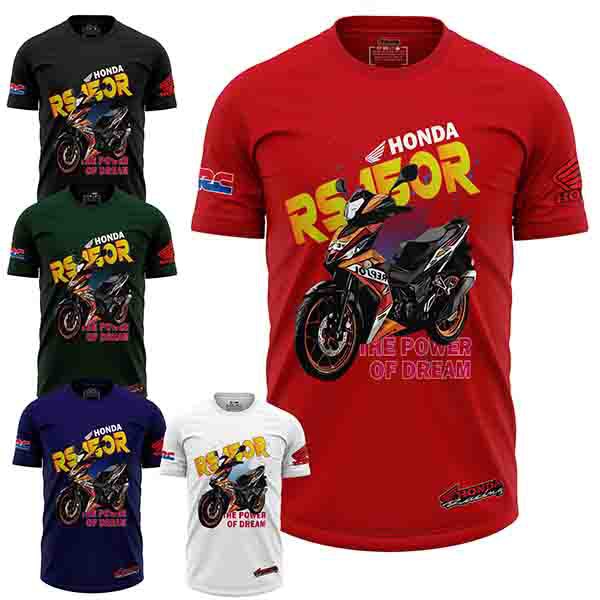 Baju MOTO HONDA RS150 RS 摩托車 JERSI T 恤 -