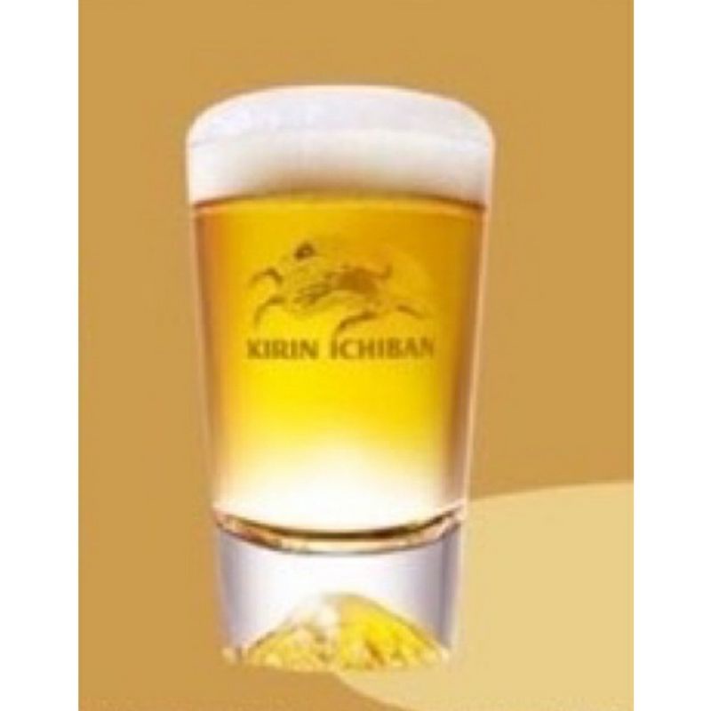 麒麟 KIRIN ㄧ番搾富士山啤酒杯-富士山啤酒杯2.0版