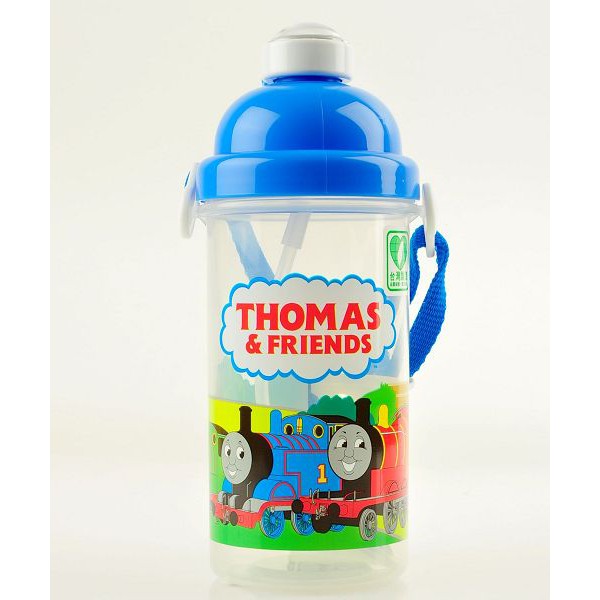 湯瑪士彈跳水壺 homas &amp; Friends湯瑪士小火車 兒童用彈跳水壺 水瓶 內有吸管 500cc
