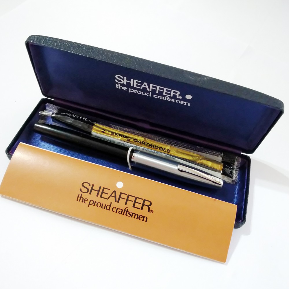 SHEAFFER 西華 帝國 440 14K  鋼蓋黑桿 未上墨 含盒鋼筆
