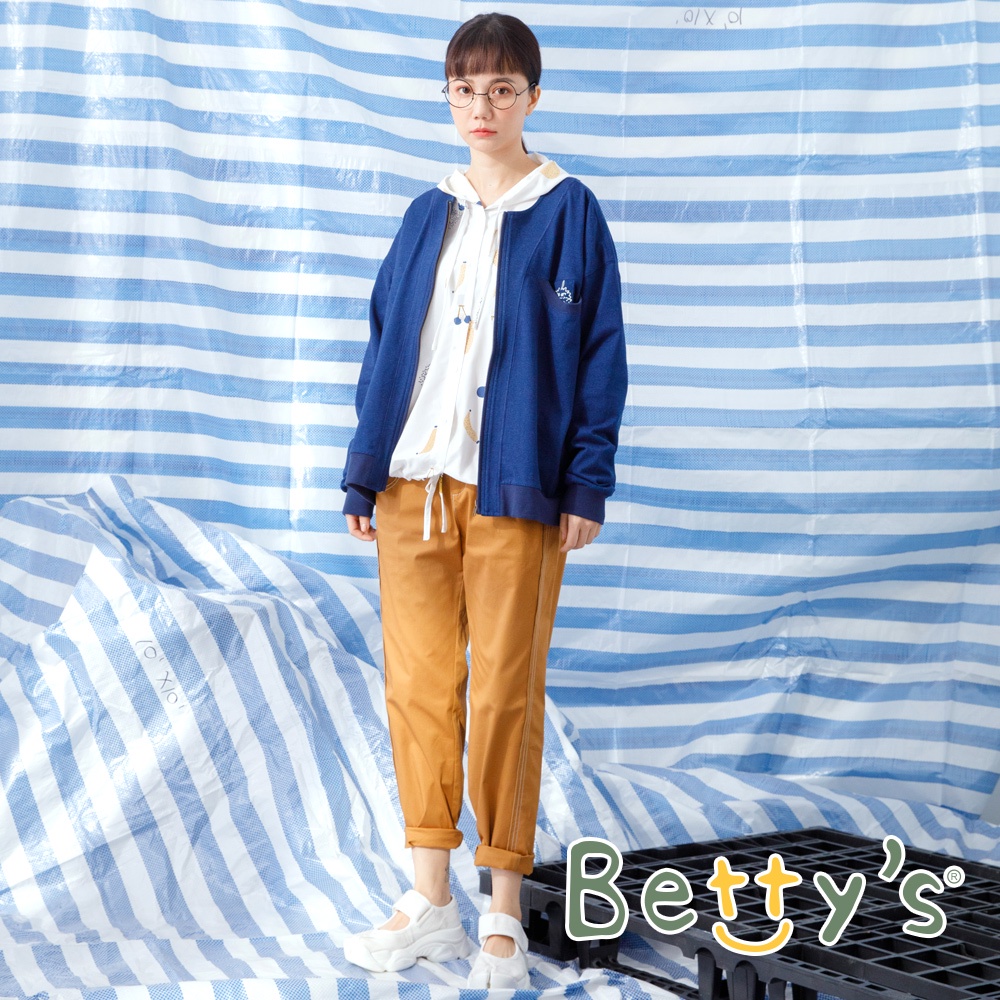 betty’s貝蒂思(11)跳色車線直筒褲(深卡其)