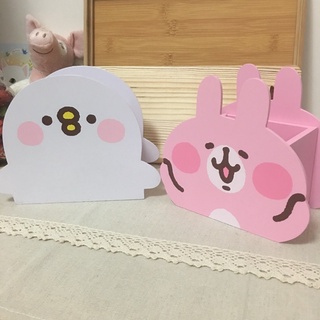 【卡娜赫拉的小動物】kanahei 兔兔 P助 大臉造型木製筆筒 收納盒 置物盒