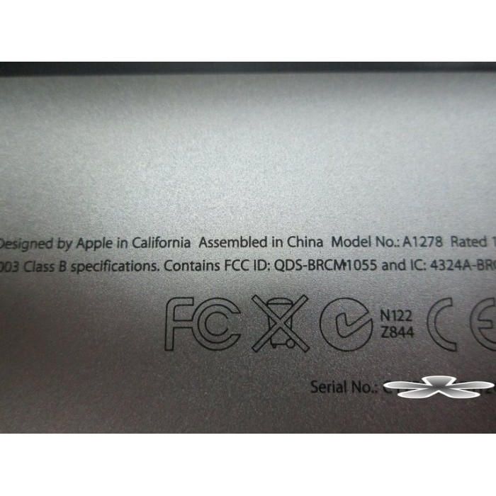 APPLE A1278 MacBook Pro ,開機斷電,顯卡故障花屏,面板變暗.無畫面,泡水機維修(僅供維修服務)