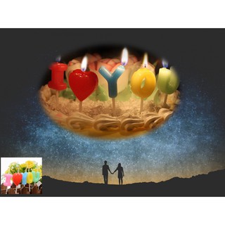蠟燭 生日浪漫裝飾蠟燭 i love you 字母蠟燭 生日字母蠟燭 字母生日蠟燭 情侶慶生 生日蠟燭 告白 求婚 我愛