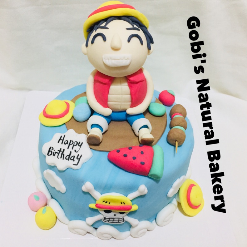 ［寇比造型蛋糕］航海王 海賊王 魯夫 造型蛋糕 生日蛋糕 蛋糕 客製化翻糖蛋糕