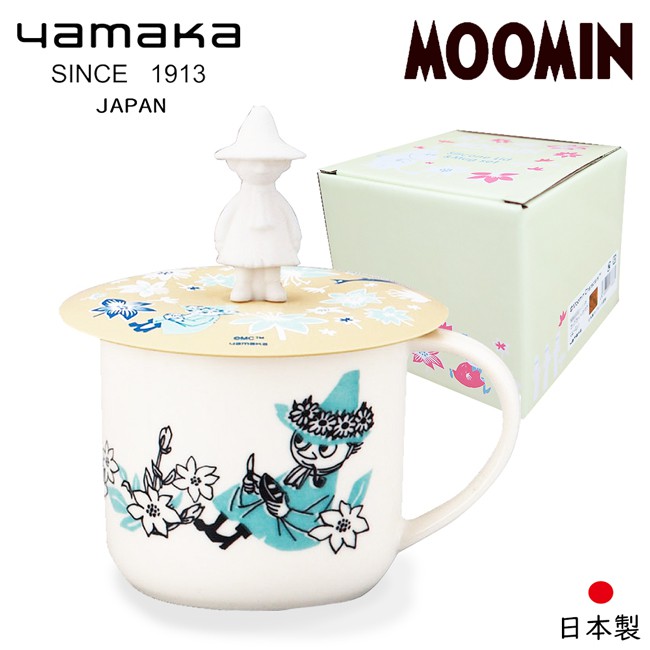【日本山加yamaka】moomin嚕嚕米彩繪陶瓷馬克杯禮盒-阿金(MM3003-11P)