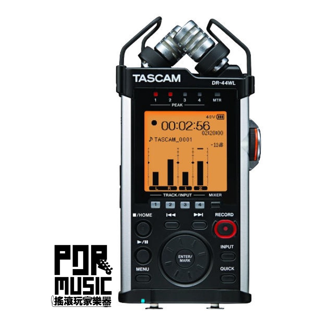 【搖滾玩家樂器】全新 公司貨免運 TASCAM DR-44WL 攜帶型數位錄音機 攜帶式 收音設備 攝影 拍攝
