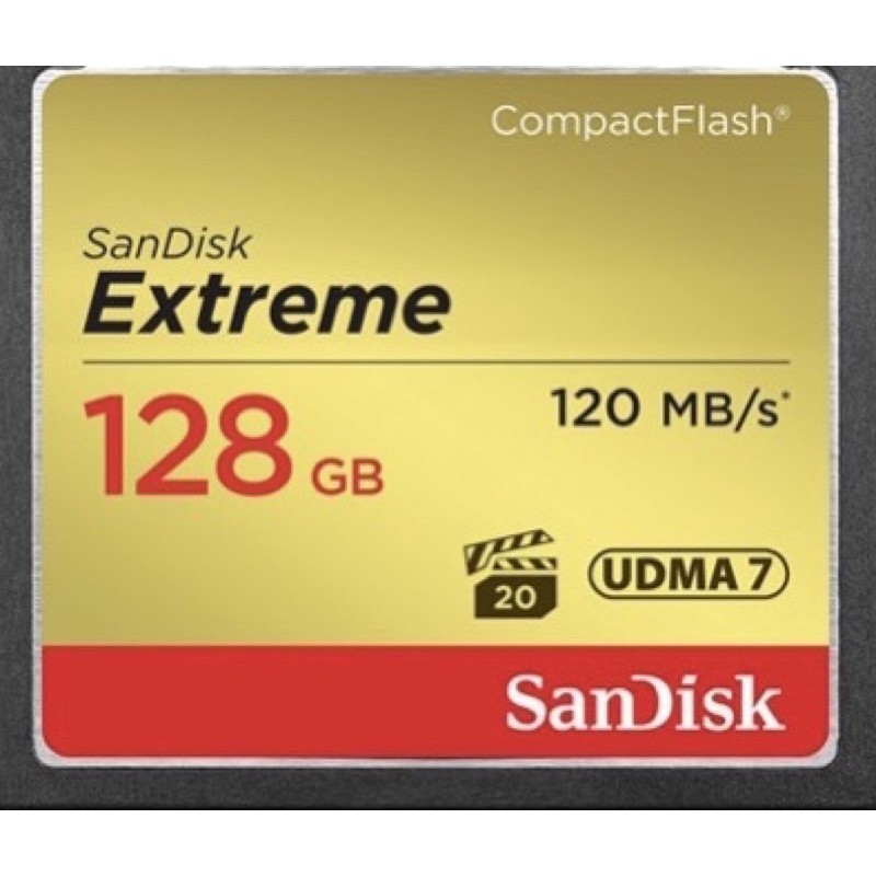 台南賣二手原廠公司貨SanDisk Extreme 128GB CF卡 120Mb/s 相機 記憶卡