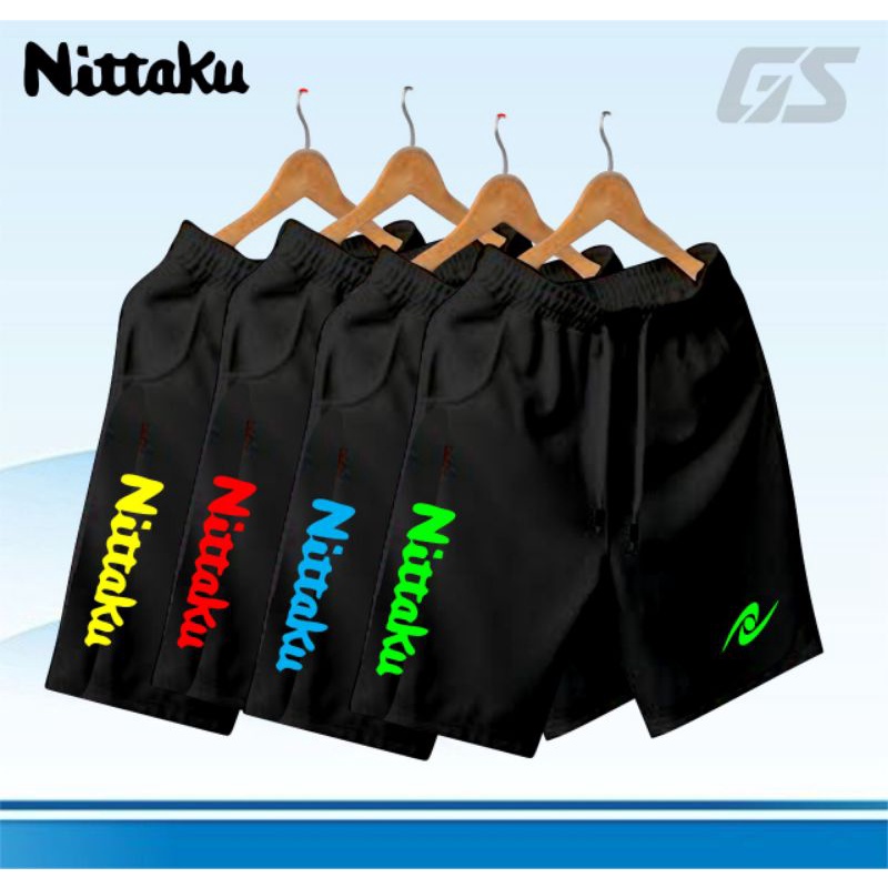 Nittaku 乒乓球標誌乒乓球運動褲短色乒乓球