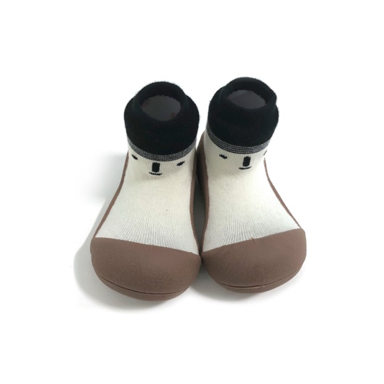 韓國 Attipas 快樂學步鞋 -北極熊棕底 /襪型學步鞋
